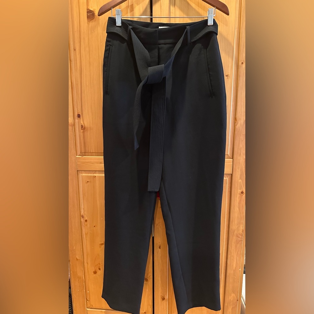 Wilfred Black crepe Tie-front Pants